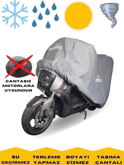 Mondial 125 Drift L Cbs Motor Brandası Gri Çantasız Motorlara Uygun Su Geçirmez Motosiklet Brandası