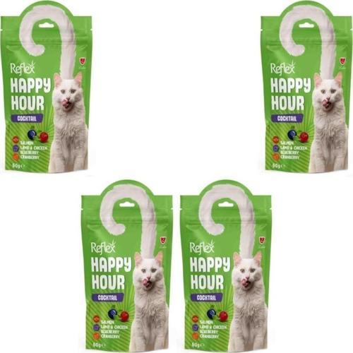 Happy Hour Kuzu, Somon ve Tavuklu Kedi Ödül Maması 60 Gr x 4 Adet