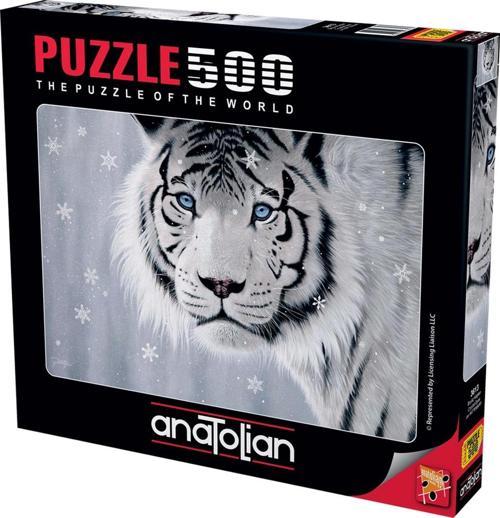 500 Parçalık Puzzle - Beyaz Kaplan 3613