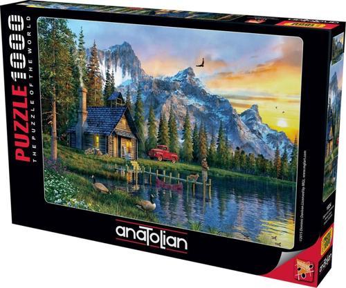 1000 Parçalık Puzzle - Dağevinde Günbatımı 1024