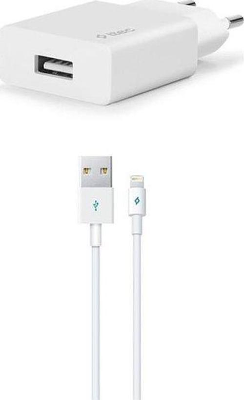 Smart Fast Charger 2.1A Apple Uyumlu Seyahat Şarj Aleti + Lightning USB Kablo