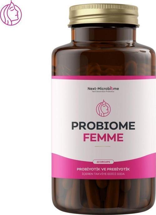 Probiome-Femme Probiyotik Ve Prebiyotik İçeren Takviye Edici Gıda 60 Kapsül