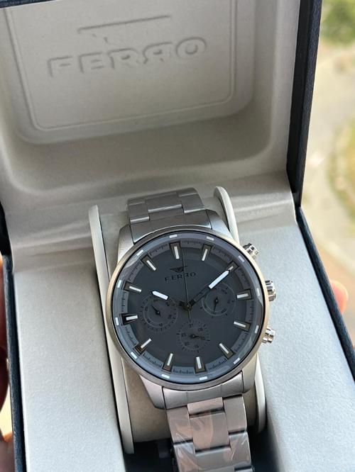 Çelik Kordon Takvimli Kadran 30 Mt Suya Dayanıklı Erkek Kol Saati EFM11171-BG