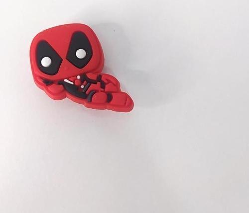 Terlik Ayakkabı Sandalet Tokası Deadpool 1 Adet Silikon Kız Erkek Aksesuar Hediye  