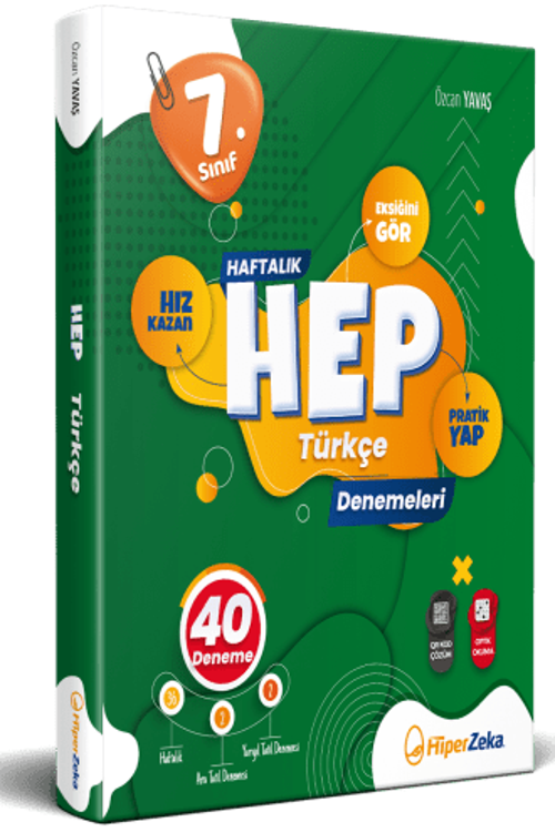 7. Sınıf Haftalık HEP Türkçe 40 Deneme