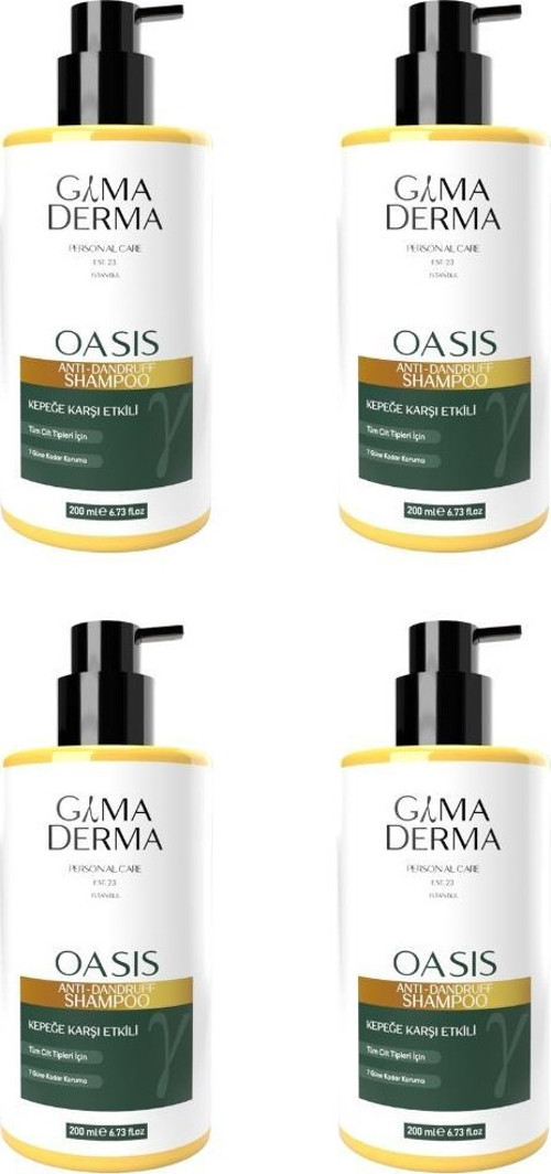 Dörtlü Oasis Vegan Kepek Şampuanı Seti