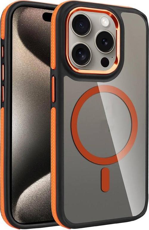 Apple iPhone 15 Pro Max Kılıf Magsafe Şarj Özellikli Mat Görünümlü Zore Solo Kapak