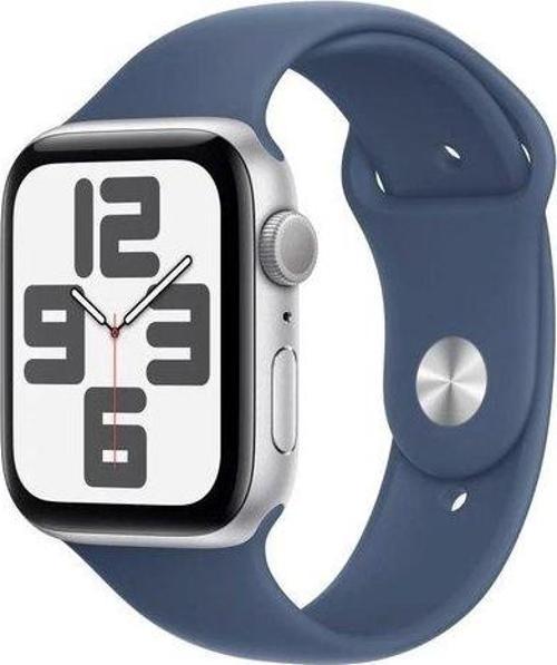 Watch SE 2 GPS 44mm Gümüş Alüminyum Kasa + Kot Rengi Spor Kordon - M/L (Apple Türkiye Garantili)