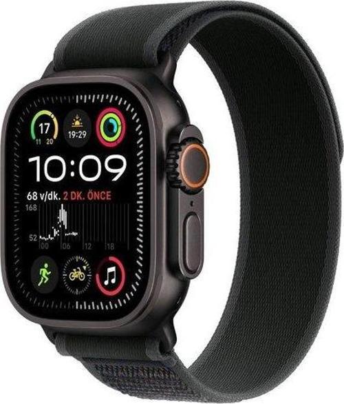 Watch Ultra 2 GPS + Cellular 49mm Siyah Titanyum Kasa ve Siyah-Trail Loop Kordon Akıllı Saat (Apple Türkiye Garantili)