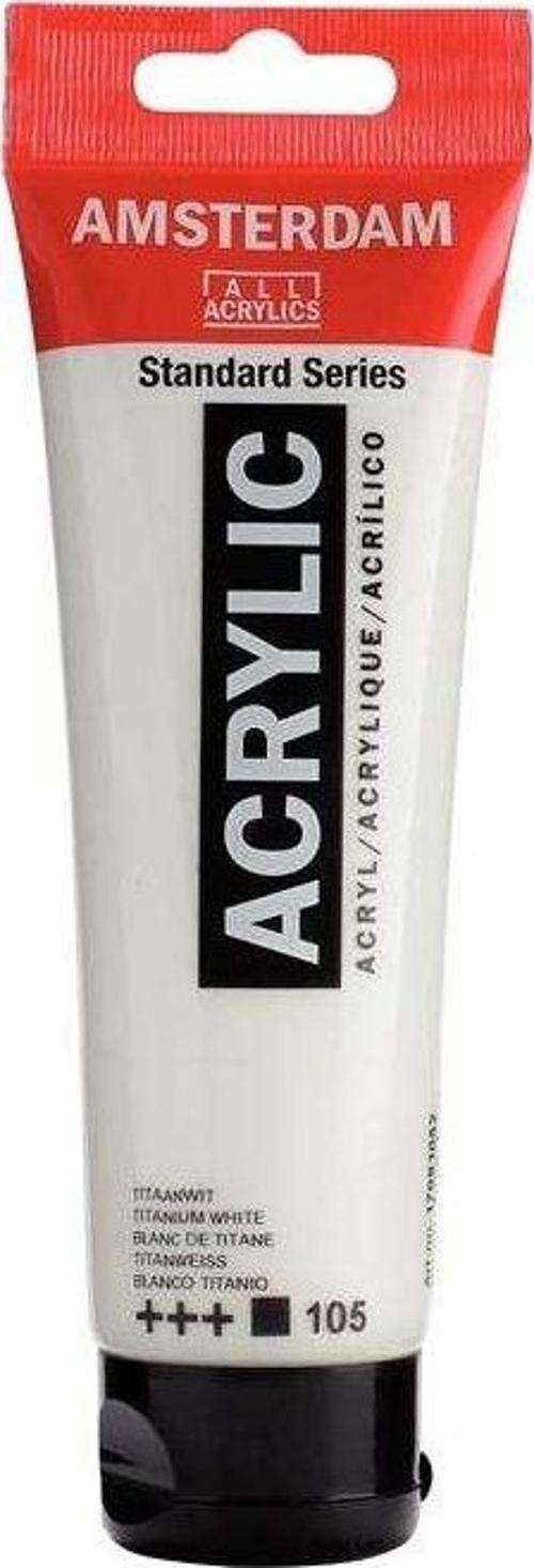Talens Amsterdam Akrilik Boya 120 ml Titanium White 105