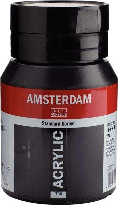 Talens Amsterdam Akrilik Boya 500 ml Oxide Black 735