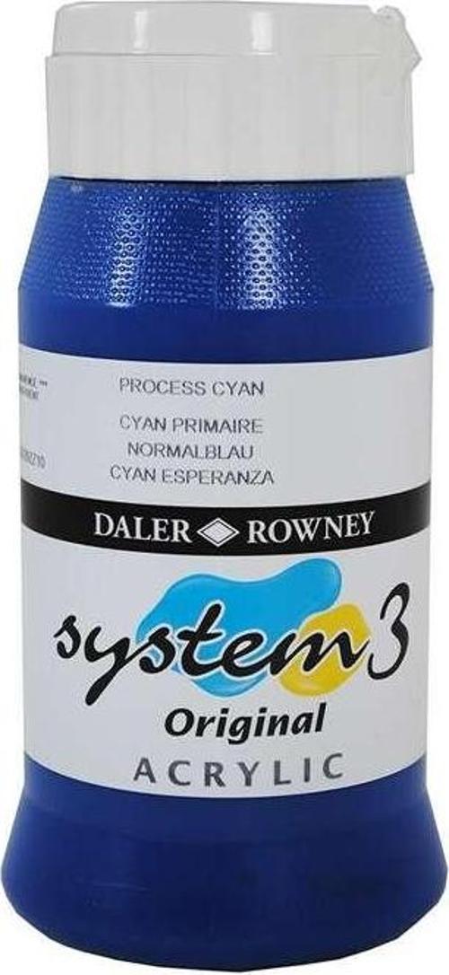 System3 Akrilik Boya 500 ml Process Cyan 120