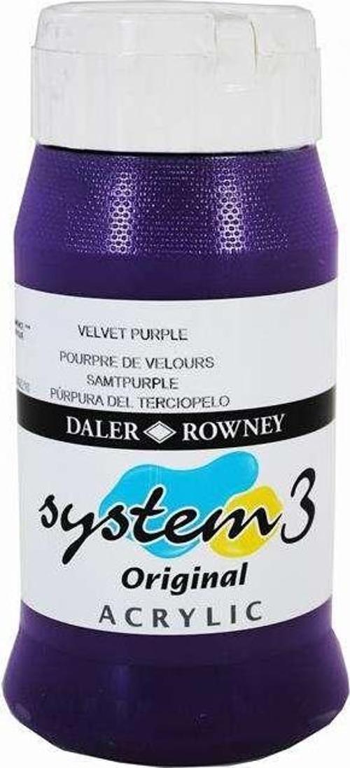 System3 Akrilik Boya 500 ml Velvet Purple 418