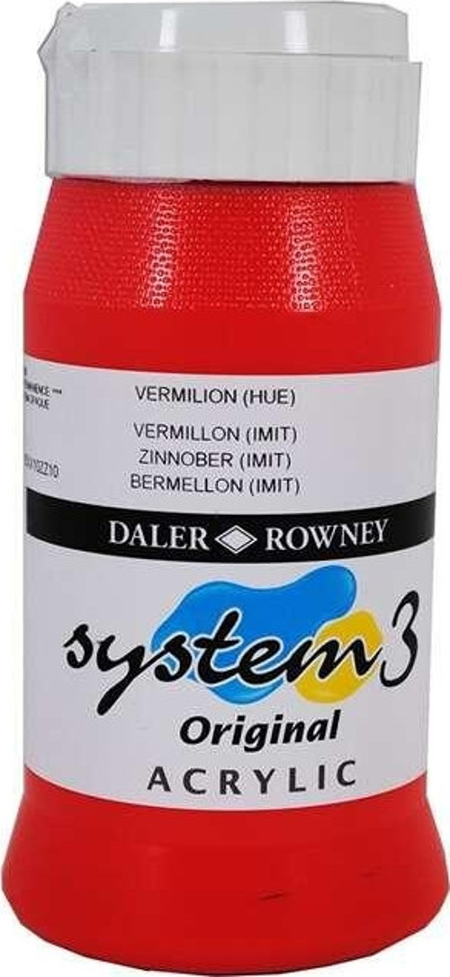 System3 Akrilik Boya 500 ml Vermilion Hue 588
