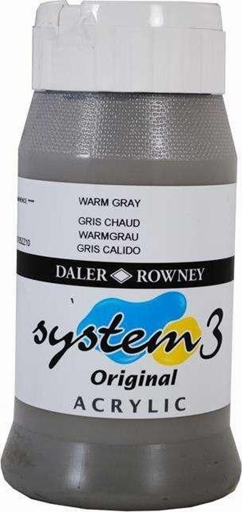 System3 Akrilik Boya 500 ml Warm Grey
