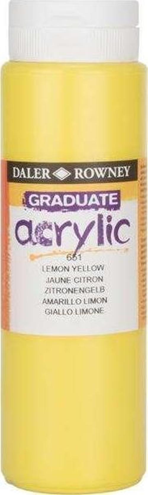 Graduate Akrilik Boya 500 ml Lemon Yellow 651