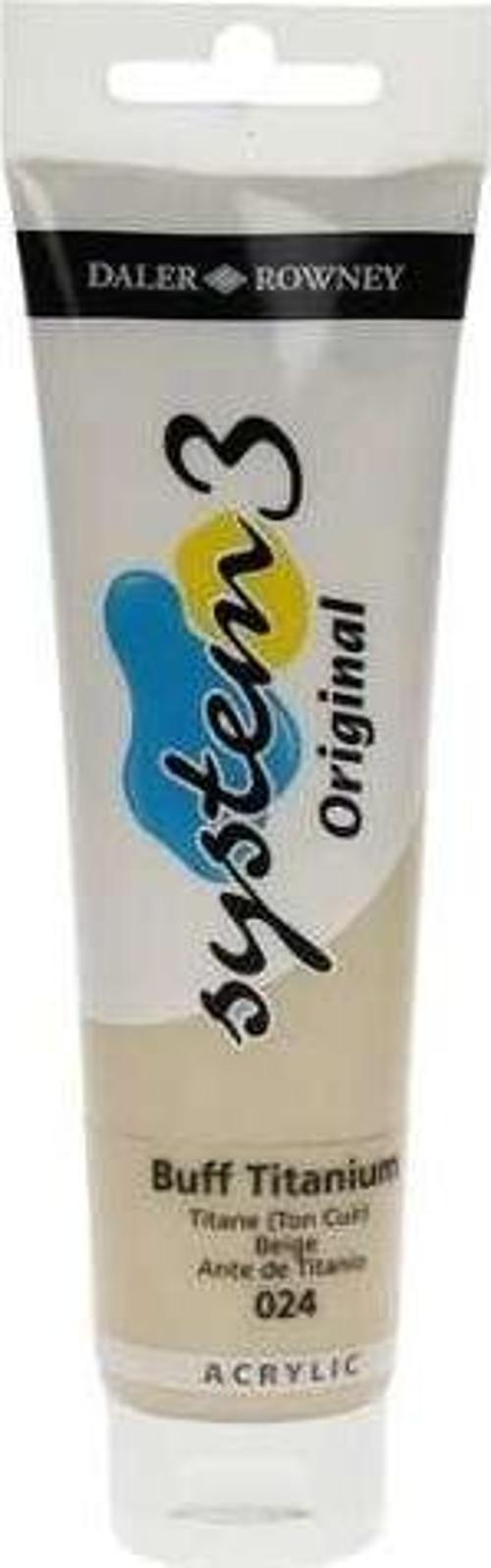 System3 Akrilik Boya 150 ml Buff Titanium 24