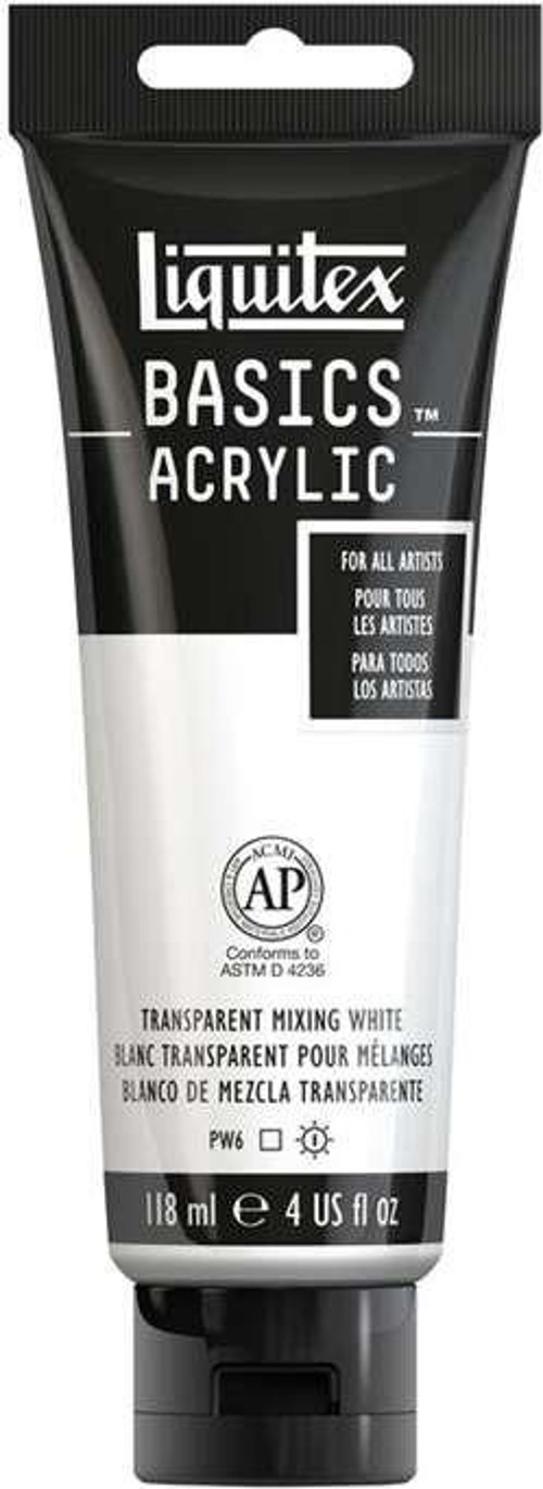 Liquitex Basics Akrilik Boya 118 ml Transparent MixingWhite 430
