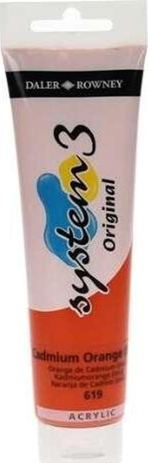 System3 Akrilik Boya 150 ml Cadmium Orange Hue 619