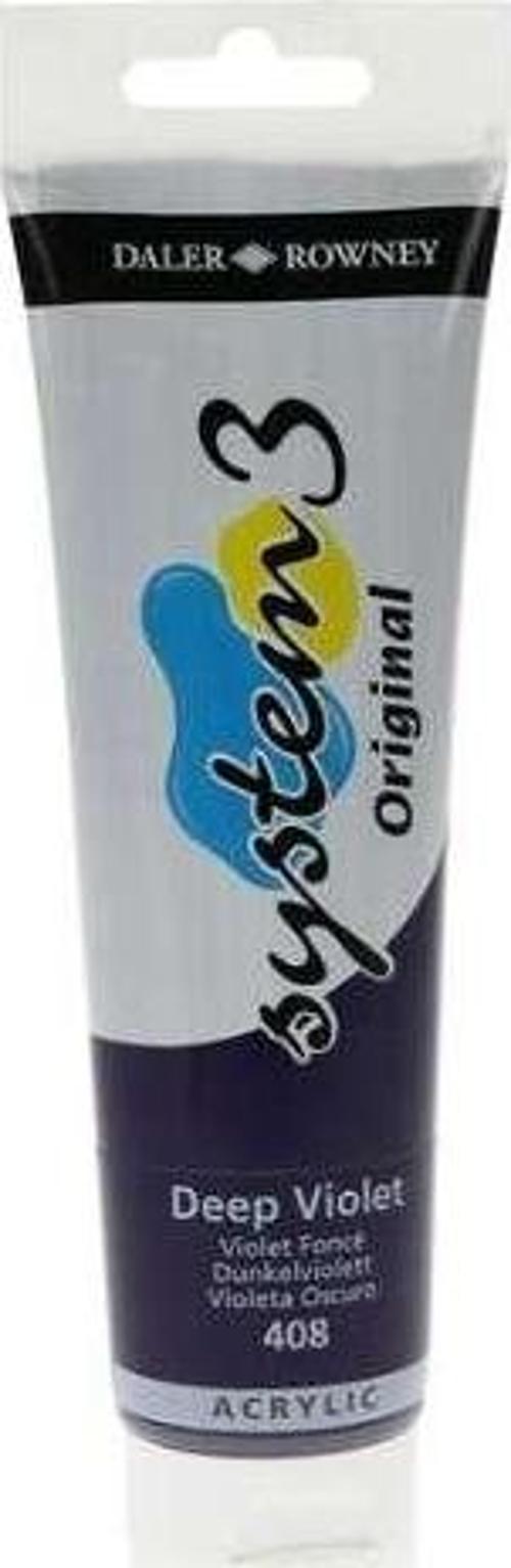 System3 Akrilik Boya 150 ml Deep Violet 408