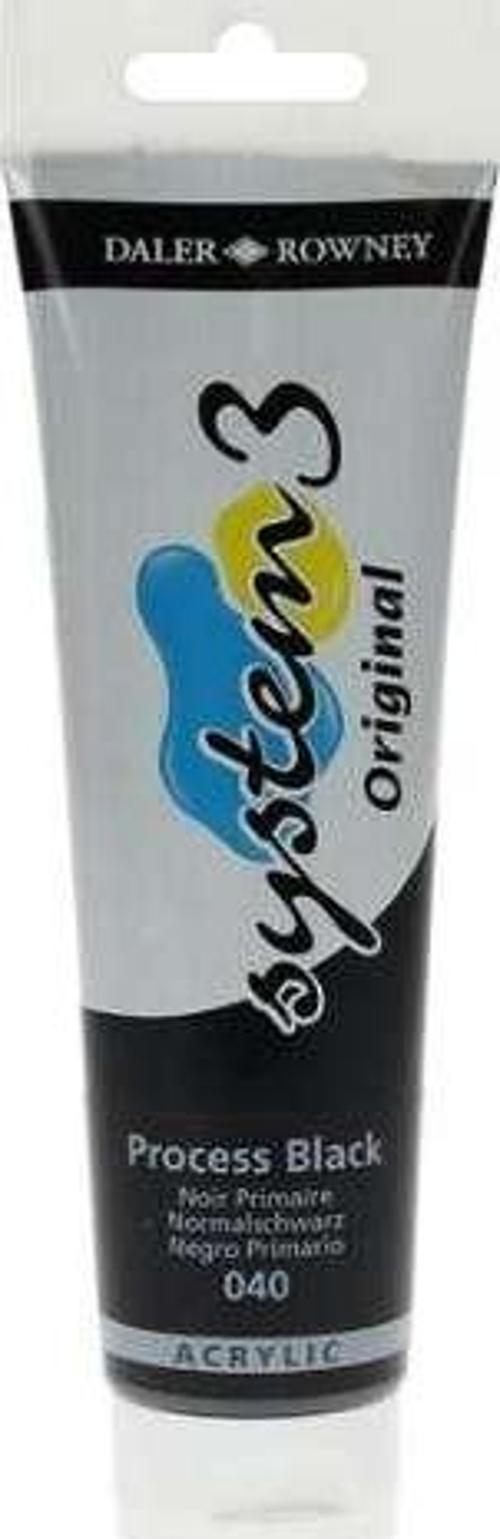 System3 Akrilik Boya 150 ml Process Black 40