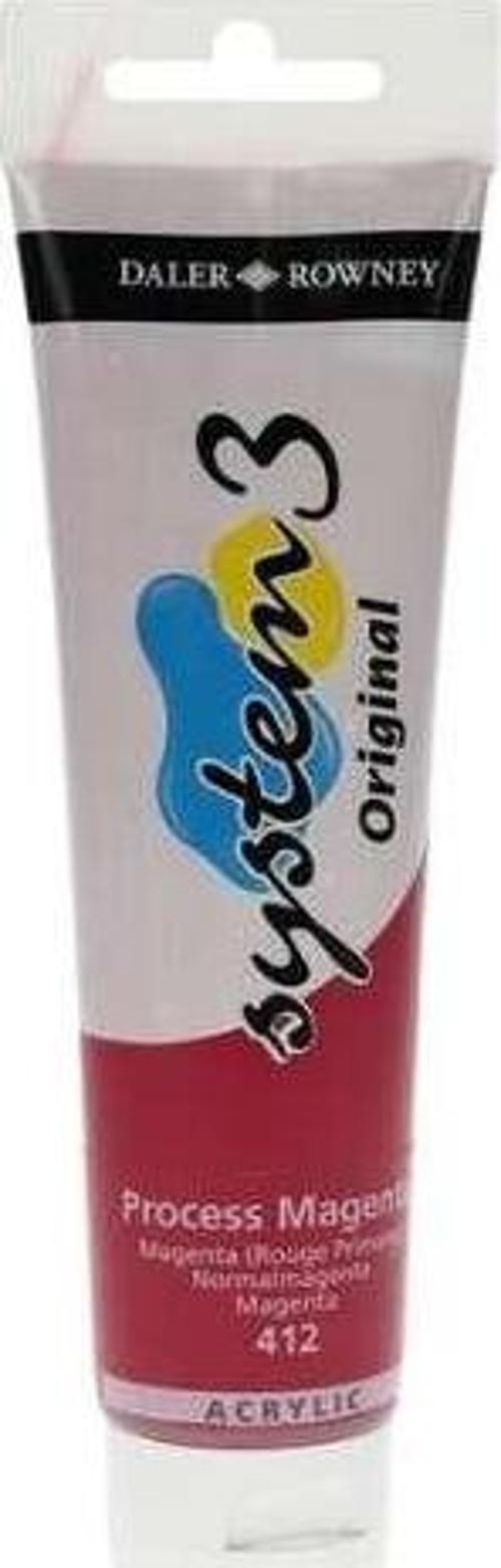 System3 Akrilik Boya 150 ml Process Magenta 412