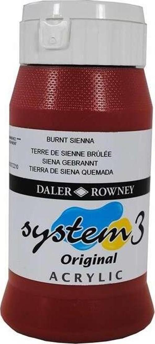 System3 Akrilik Boya 500 ml Burnt Sienna 221