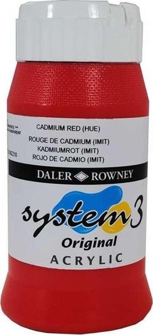 System3 Akrilik Boya 500 ml Cadmium Red Hue 503