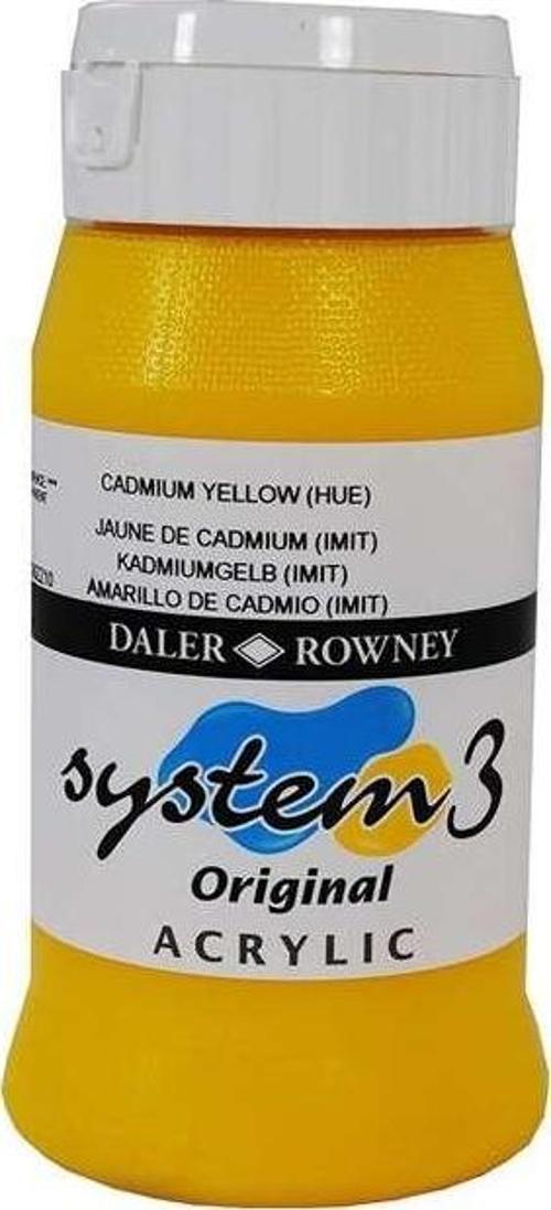 System3 Akrilik Boya 500 ml Cadmium Yellow Hue 620