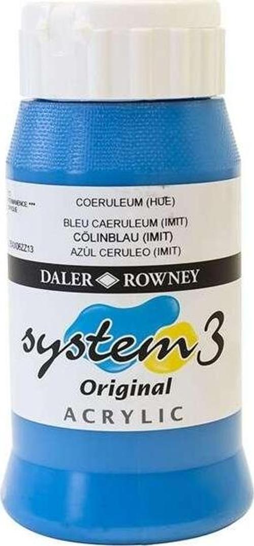 System3 Akrilik Boya 500 ml Coeruleum Blue Hue 112