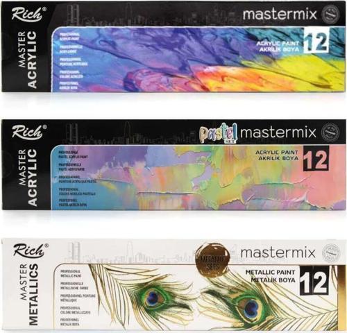 Mastermix Akrilik Boya Seti 60 cc 36lı Tüm Renkler