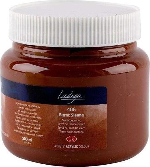 Ladoga Akrilik Boya 500 ml Burnt Sienna 406