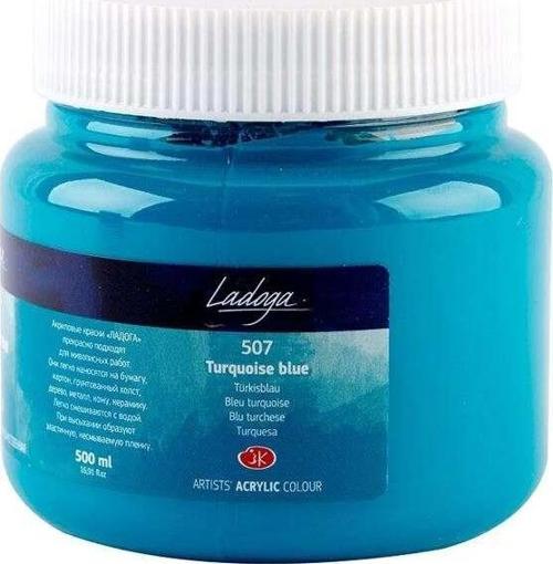 Ladoga Akrilik Boya 500 ml Turquoise Blue 507