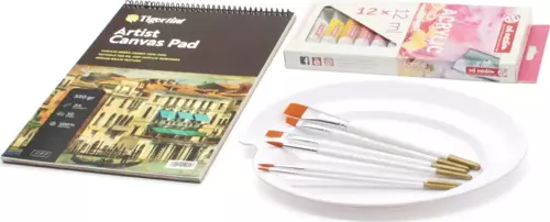 Canvas Pad Akrilik Boya Seti 12 Renk