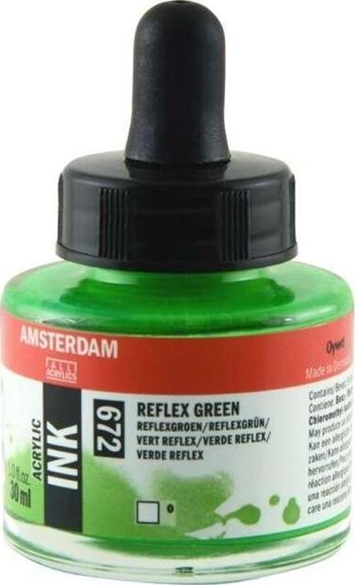 Talens Amsterdam Akrilik Mürekkep 30 ml Reflex Green 672