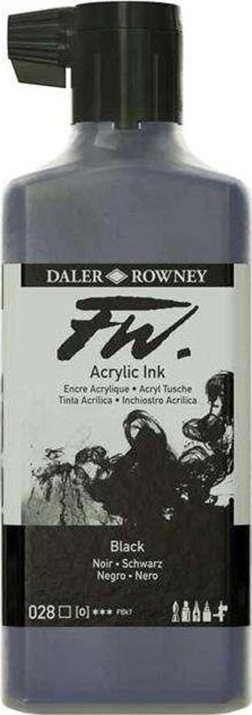 Fw Acrylic Artist Ink 180 ml No028 Black (Artist Akrilik Mürekkep) Siyah