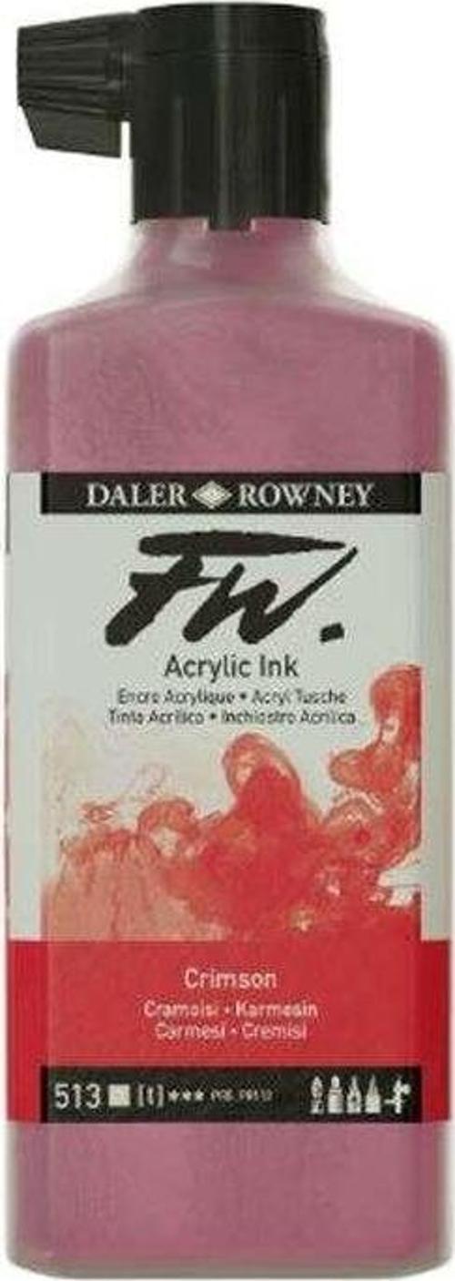 Fw Acrylic Artist Ink 180 ml No513 Crimson (Artist Akrilik Mürekkep)