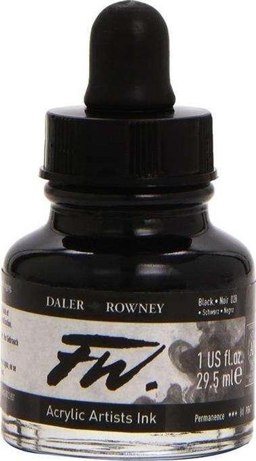 FW Ink Likit Akrilik Mürekkep 29.5 ml Black (India) 2756