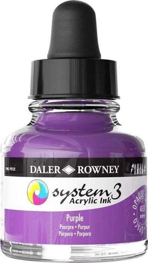 System3 Sıvı Akrilik Mürekkep Boya 29.5 ml Mor 433
