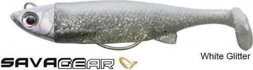 3D TPE Minnow 13cm 42g Suni Yem White Glitter
