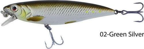 3D Twitch Minnow 6,6cm 6g Suni Yem 02-Green Silver
