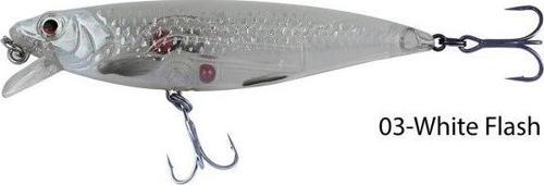 3D Twitch Minnow 6,6cm 6g Suni Yem 03-White Flash