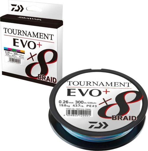 Tournament Evo+ 8b 300m 0.20mm Multicolor İp Misina