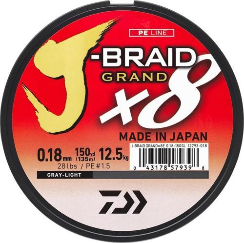 Jb Grand 8b 135m, 0,10mm Grey İp Misina