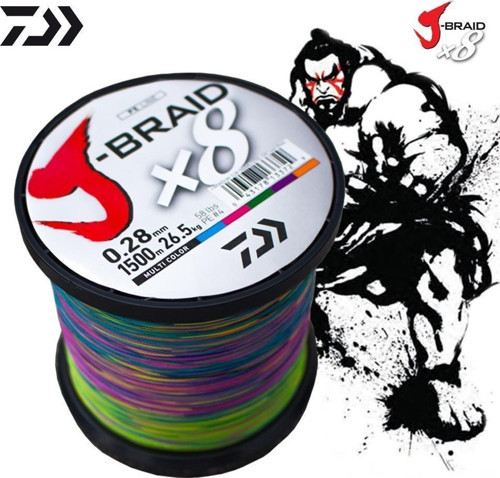 Jbraid 8b 1500m, 0,35mm Multi Color İp Misina