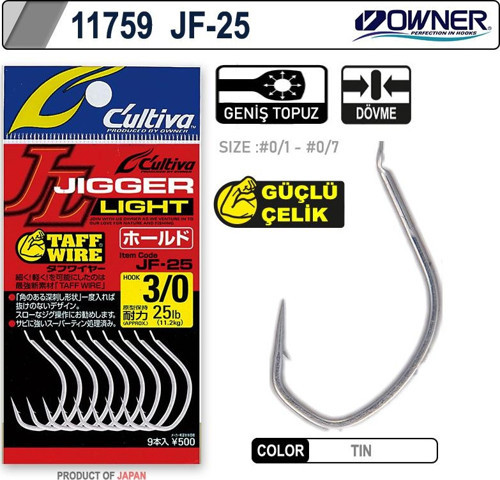 11759 Jigger Light Hold Jig İğnesi - 4/0