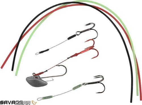 Rig Finesse Silicone Tube. Red. Black. Glow 1.4 mm 3x30 cm