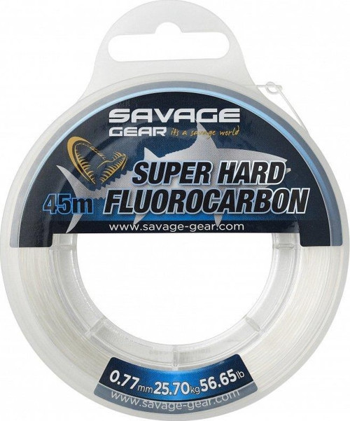 Super Hard Fluorocarbon 45 M 0.77 MM 25.70 KG 56.65 LB Clear