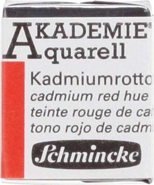 Akademie Yarım Tablet Sulu Boya Cadmium Red