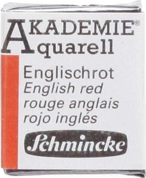 Akademie Yarım Tablet Sulu Boya English Red